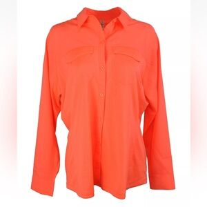 Under Armour Shirt Women's Fishing Hunter Hybrid Long Sleeve Fitted Button Down
